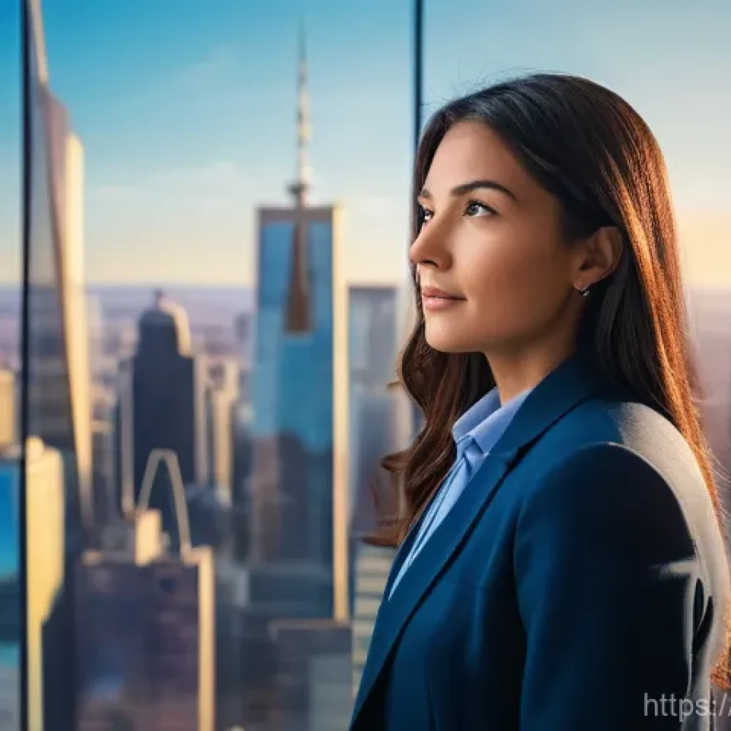 PM을 위한 KPI 설정 방법 - **Prompt 1: Product Manager's Strategic Vision with Data**
"A confident female product manager, ...