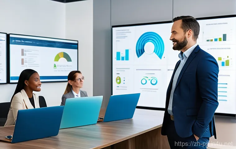 프로젝트 매니저의 하루 일과 - **Prompt:** A calm and focused female project manager in her late 30s, wearing a smart business casu... 프로젝트 매니저의 하루 일과 - **Prompt:** A calm and focused female project manager in her late 30s, wearing a smart business casu...