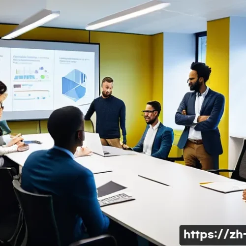 프로젝트 관리에서의 컨플릭트 해결법 - **Image Prompt: "Constructive Collision: The Birth of Innovation"**
    A diverse team of profession...